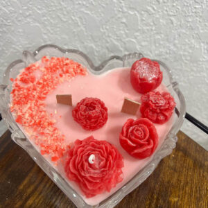Velas aromática de corazón